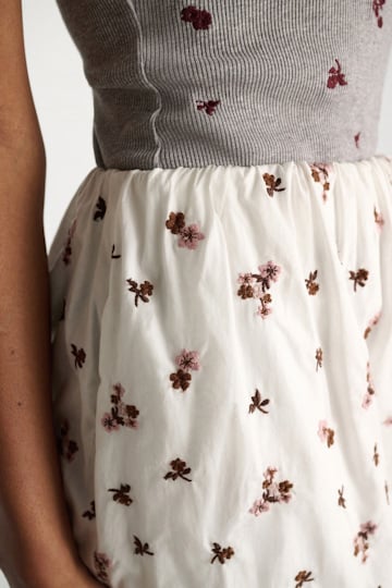 Dorothee Schumacher Bestickter knielanger Rock aus Baumwolle D-rose embroidery