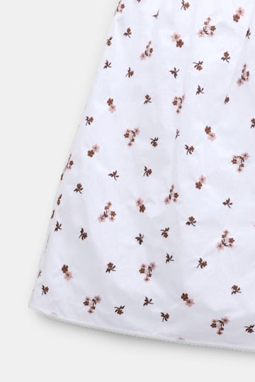 Dorothee Schumacher Bestickter knielanger Rock aus Baumwolle D-rose embroidery