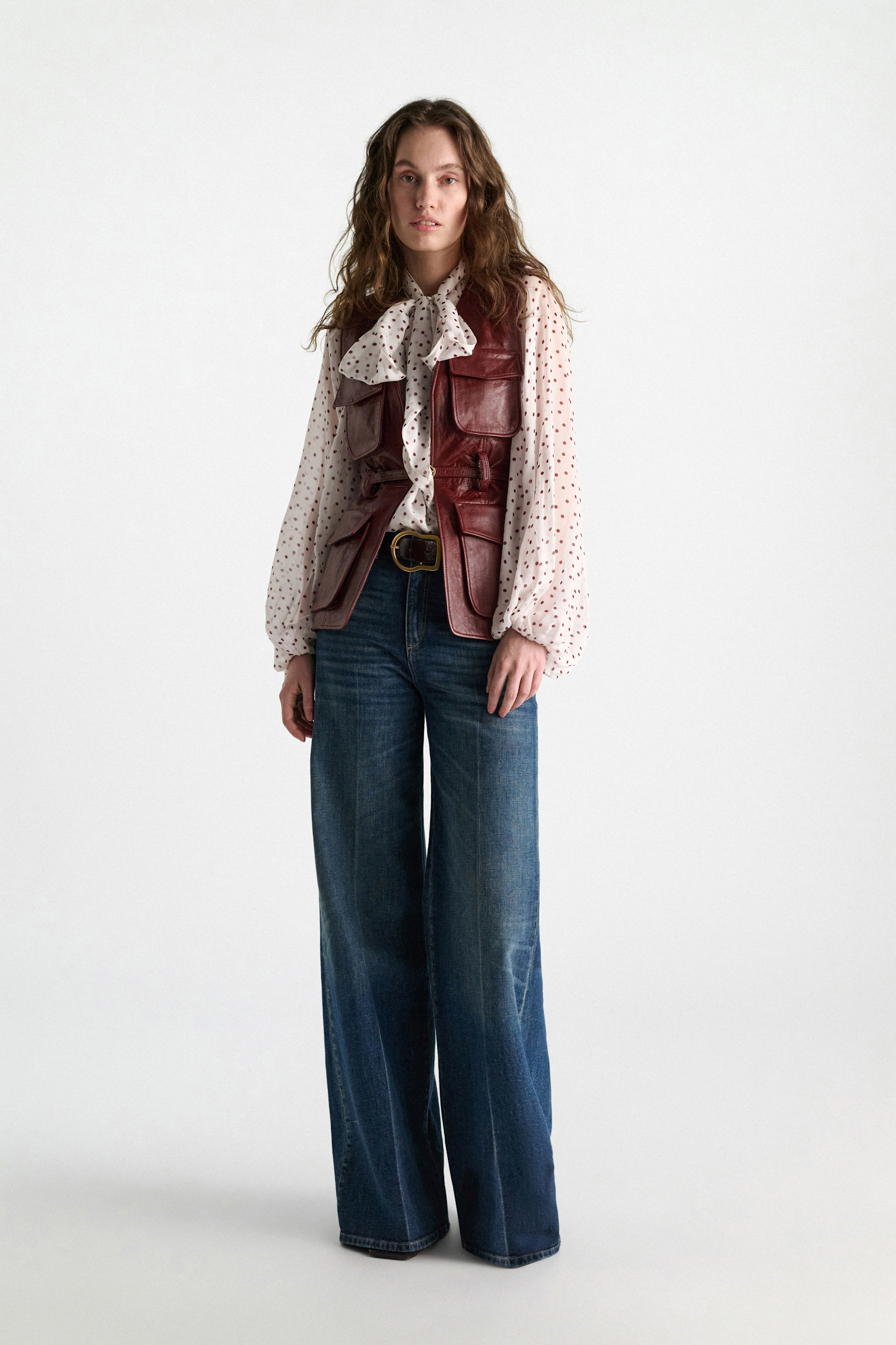 Dorothee Schumacher Lederweste marsala