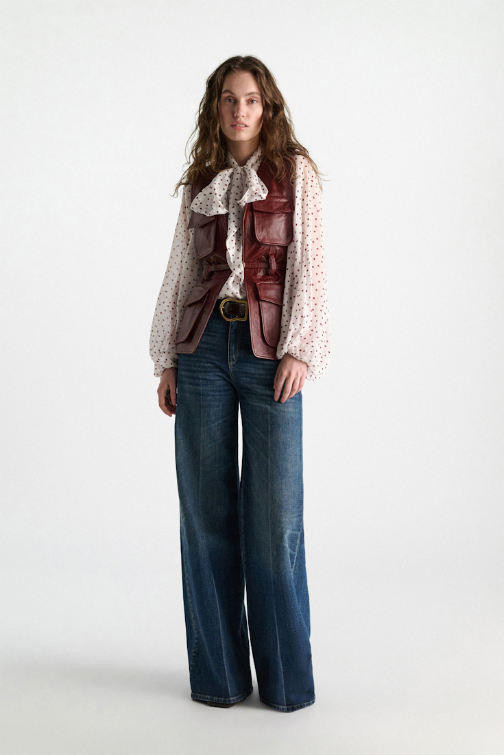 Dorothee Schumacher Lederweste marsala