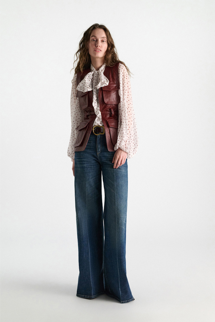 Dorothee Schumacher Lederweste marsala