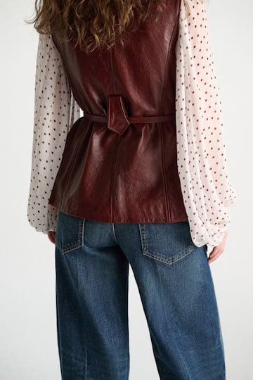 Dorothee Schumacher Lederweste marsala