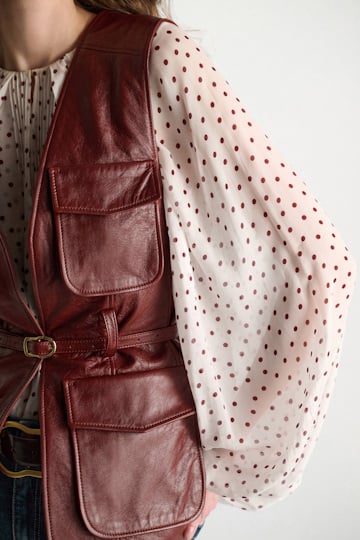 Dorothee Schumacher Lederweste marsala