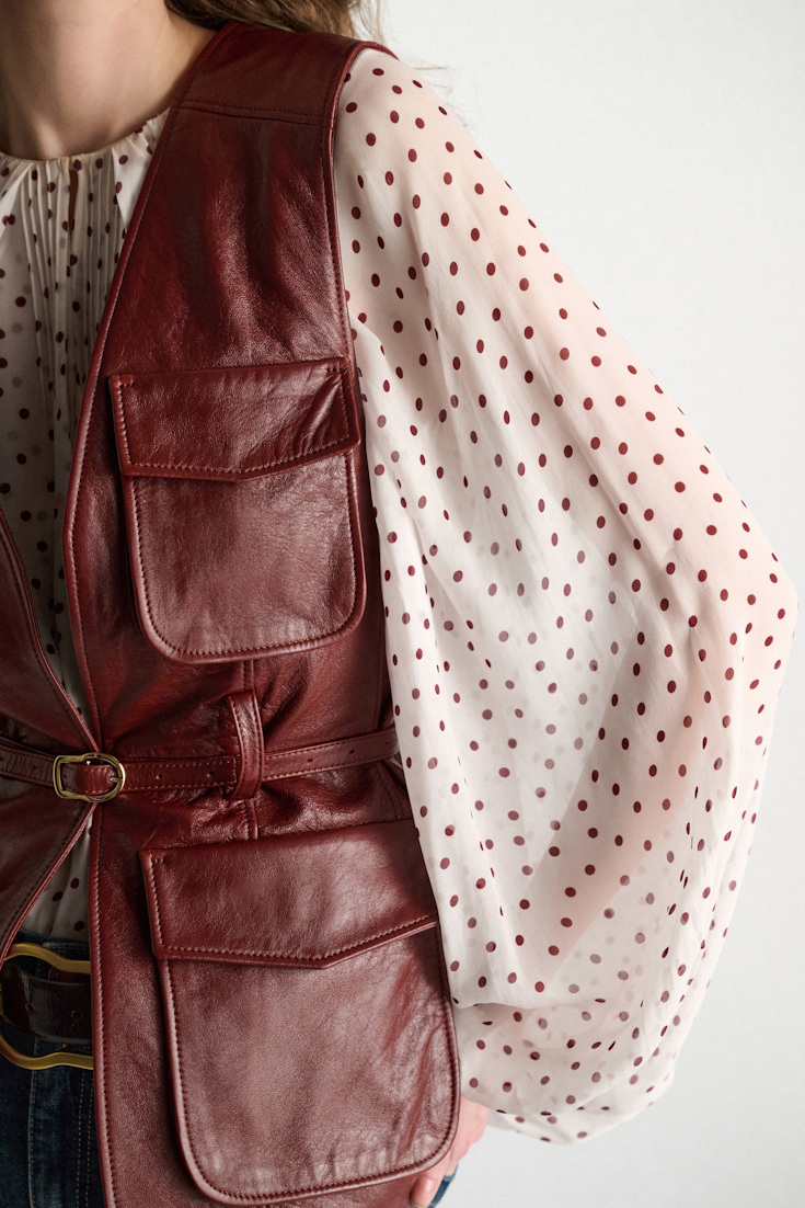 Dorothee Schumacher Lederweste marsala