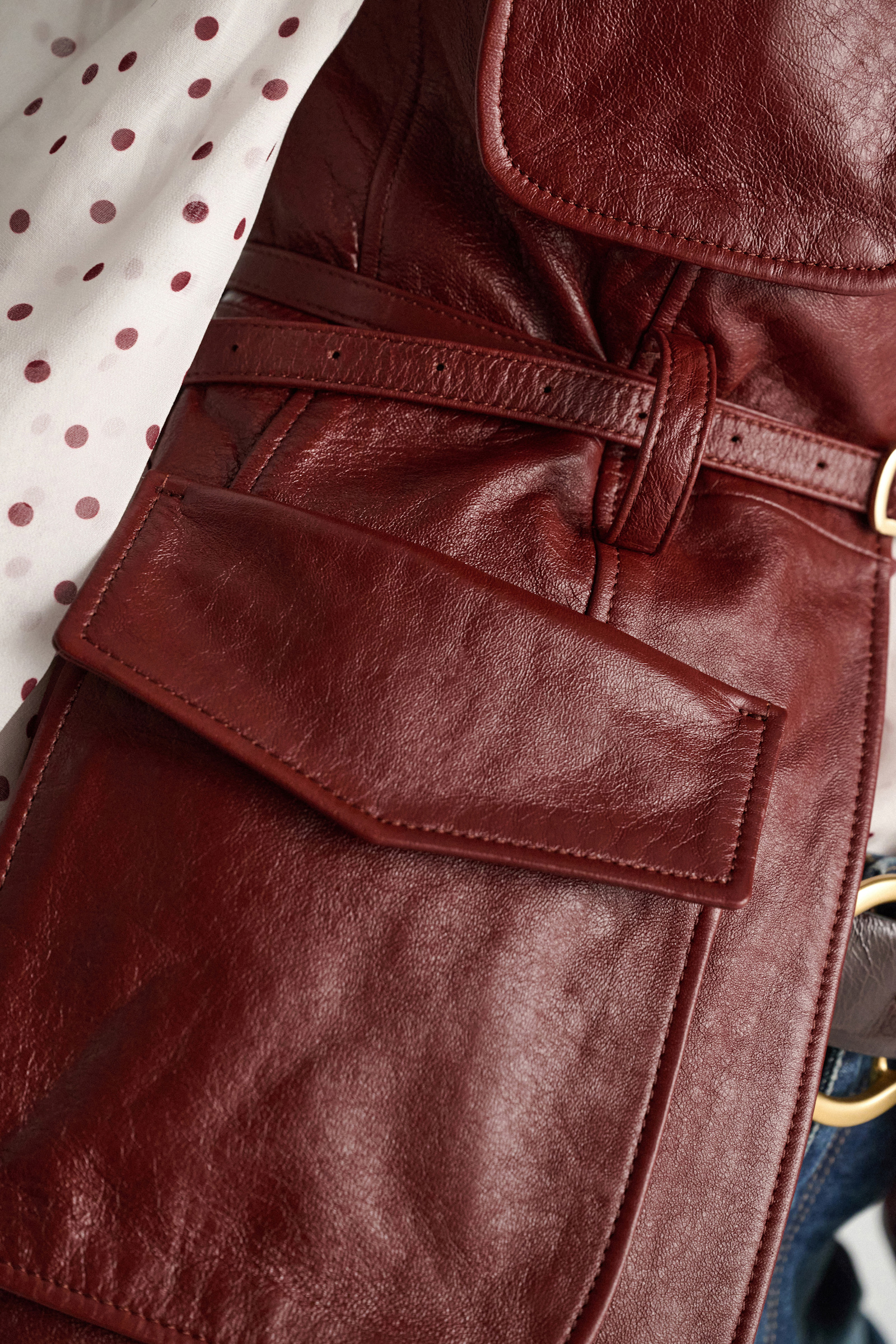 Dorothee Schumacher Lederweste marsala