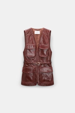 Dorothee Schumacher Lederweste marsala
