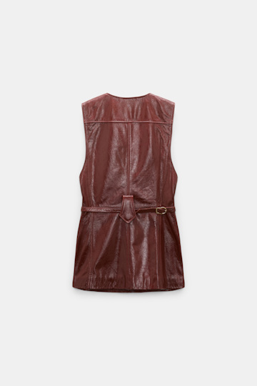 Dorothee Schumacher Lederweste marsala