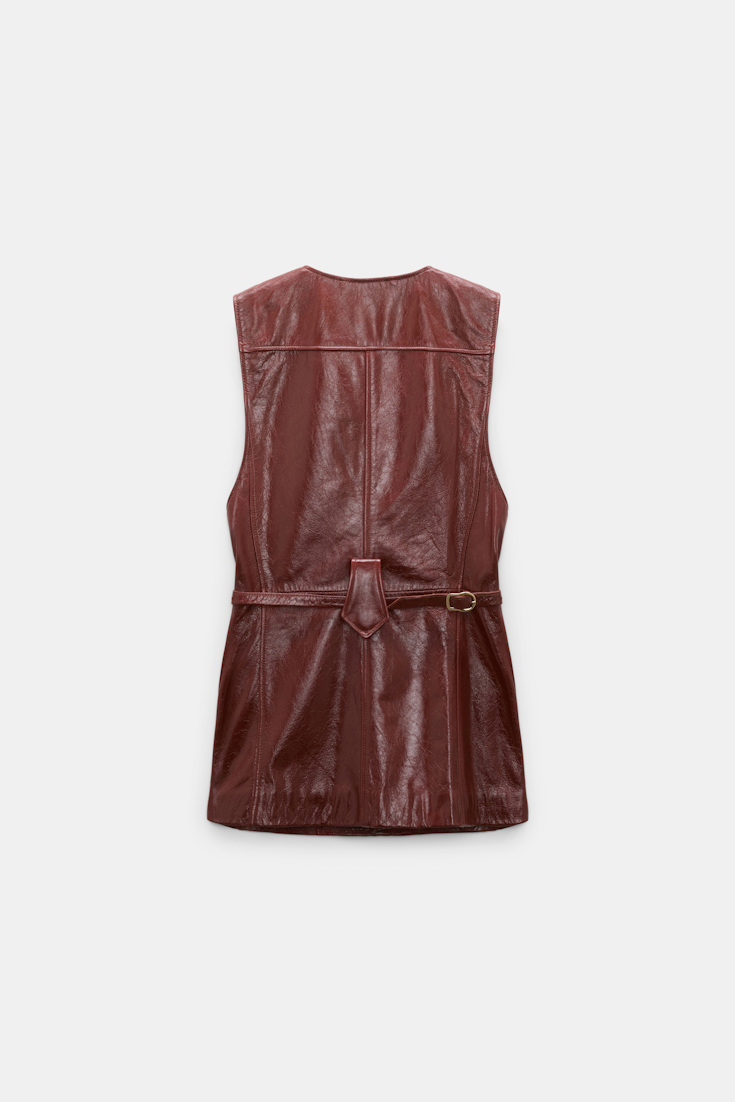 Dorothee Schumacher Lederweste marsala