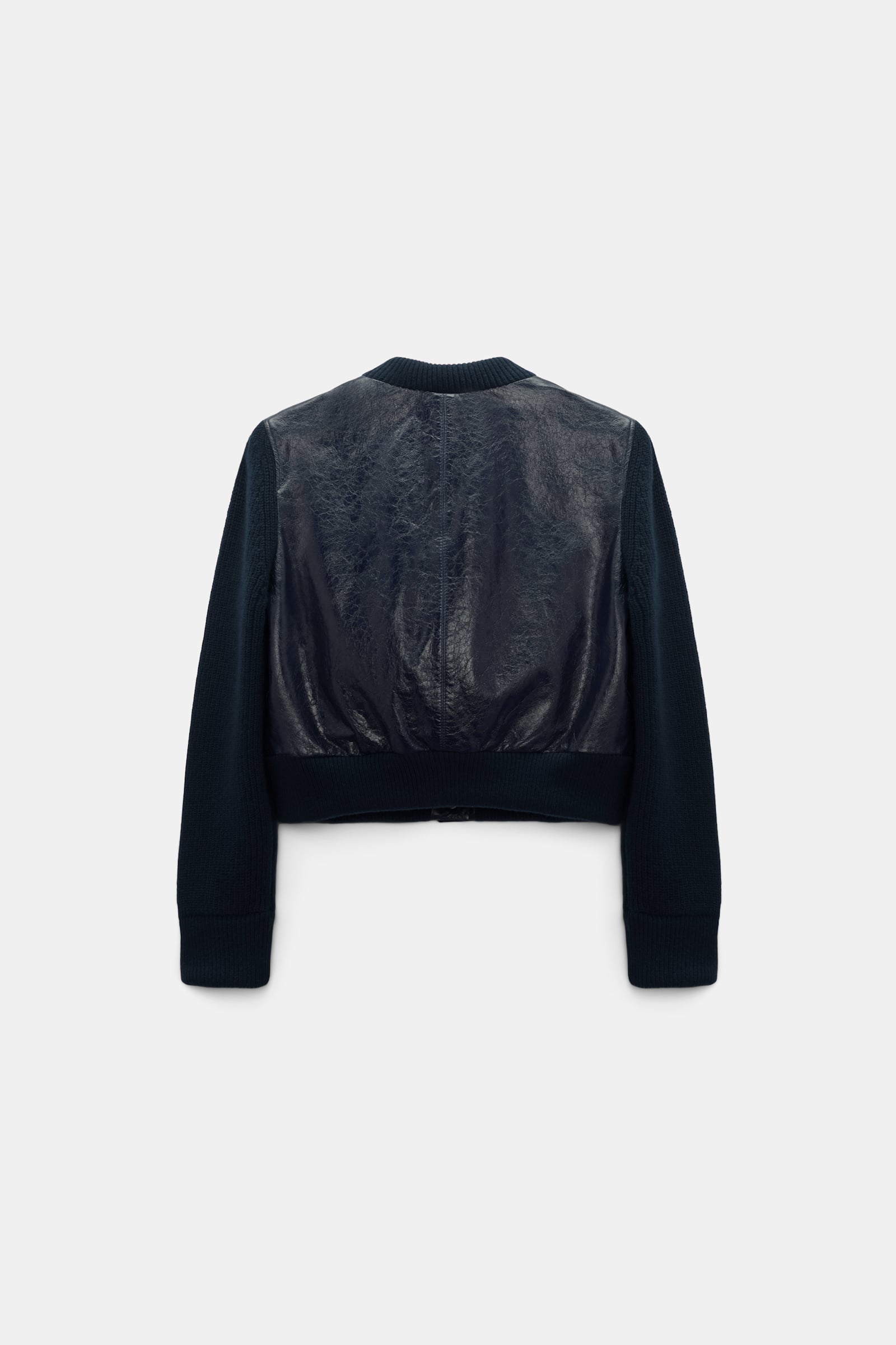Dorothee Schumacher Leder- und Strickjacke true navy Product Detail View
