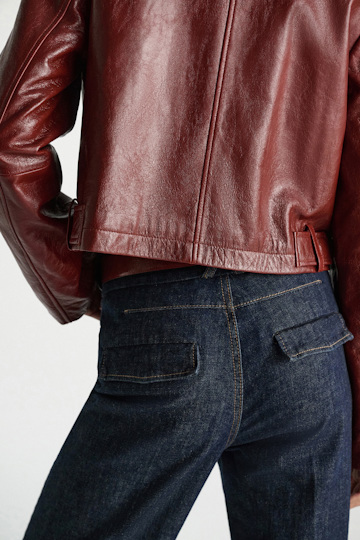 Dorothee Schumacher Flared jeans with pockets dark denim