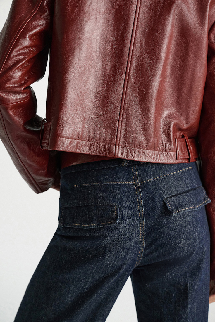 Dorothee Schumacher Flared jeans with pockets dark denim