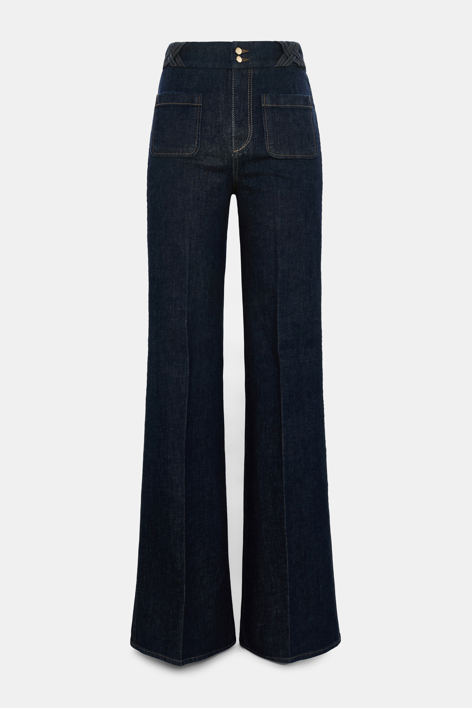 Dorothee Schumacher Flared jeans with pockets dark denim