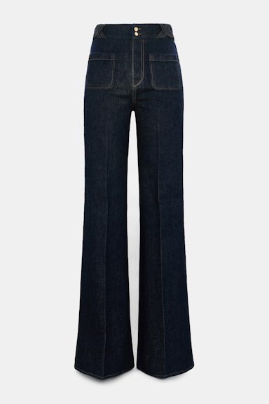 Dorothee Schumacher Flared Jeans dark denim