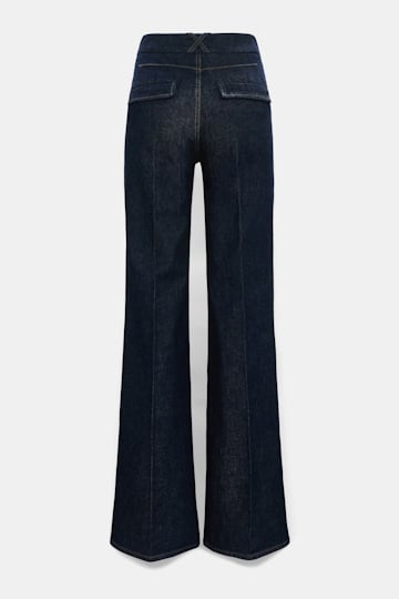 Dorothee Schumacher Flared jeans with pockets dark denim