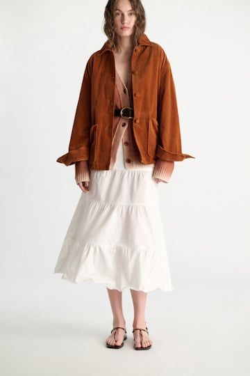 Dorothee Schumacher Hemdjacke aus Baumwoll-Cord copper