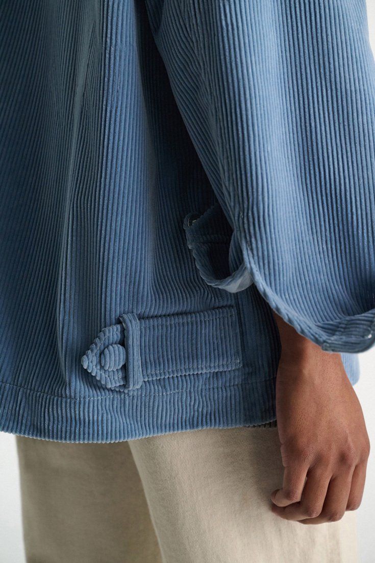 Dorothee Schumacher Cotton corduroy shirt-jacket milky blue