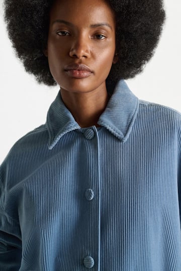 Dorothee Schumacher Hemdjacke aus Baumwoll-Cord milky blue