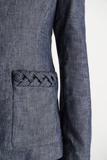 Dorothee Schumacher Cotton-linen blazer denim blue