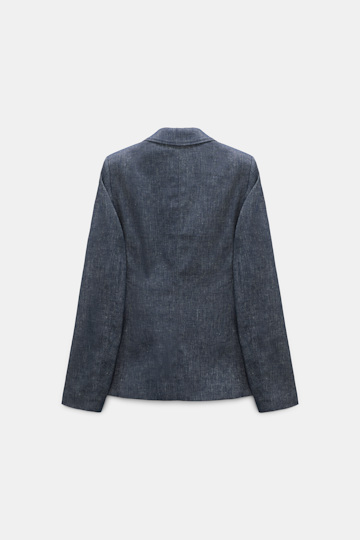 Dorothee Schumacher Cotton-linen blazer denim blue