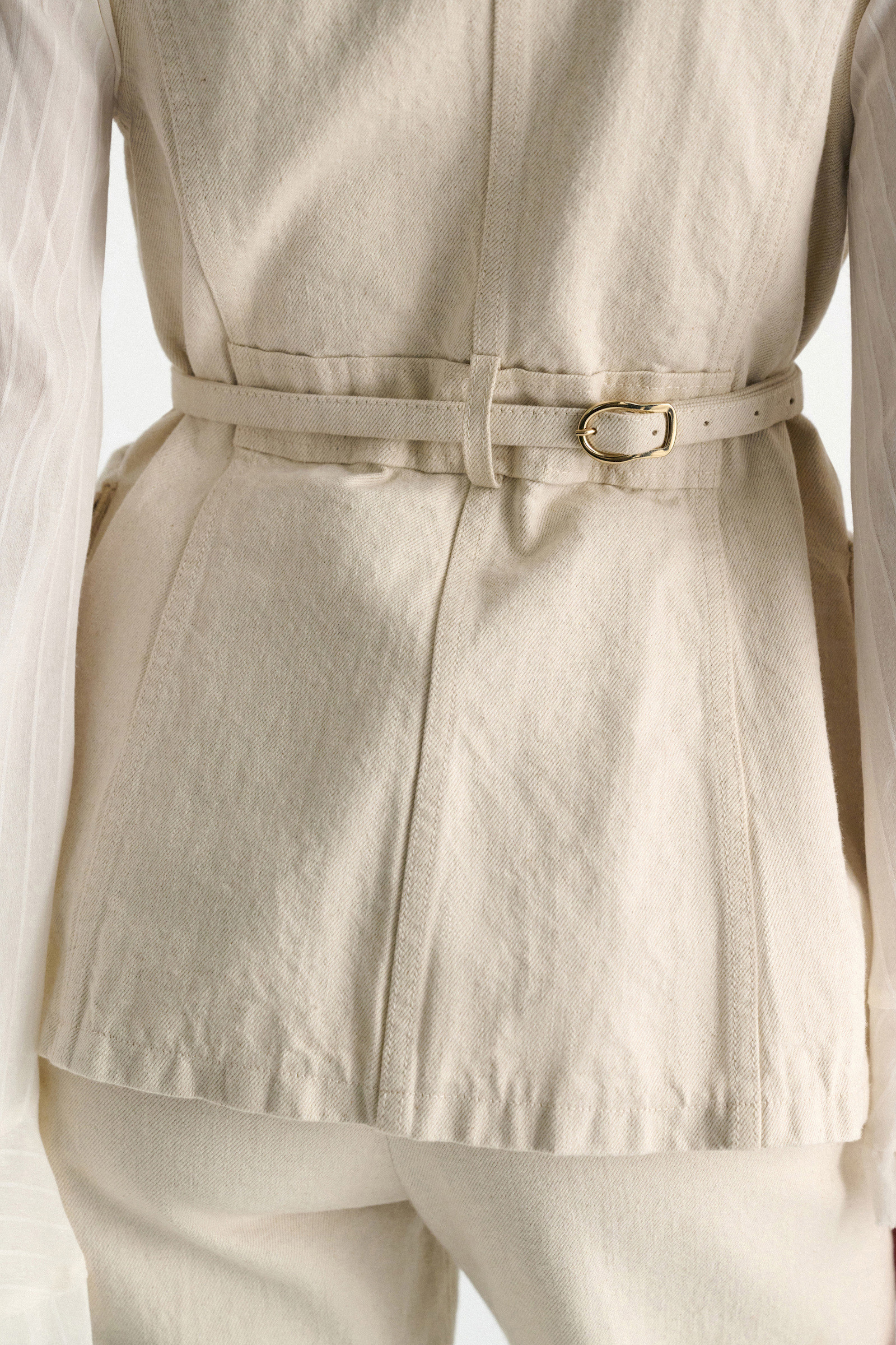 Dorothee Schumacher Cotton-linen vest champagner