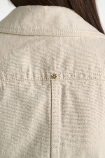 Dorothee Schumacher Weste aus Baumwolle und Leinen champagner