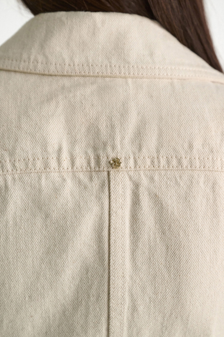 Dorothee Schumacher Cotton-linen vest champagner