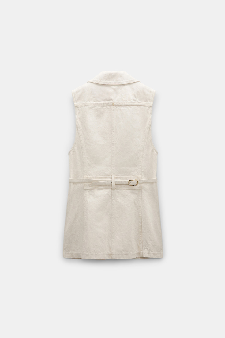 Dorothee Schumacher Cotton-linen vest champagner