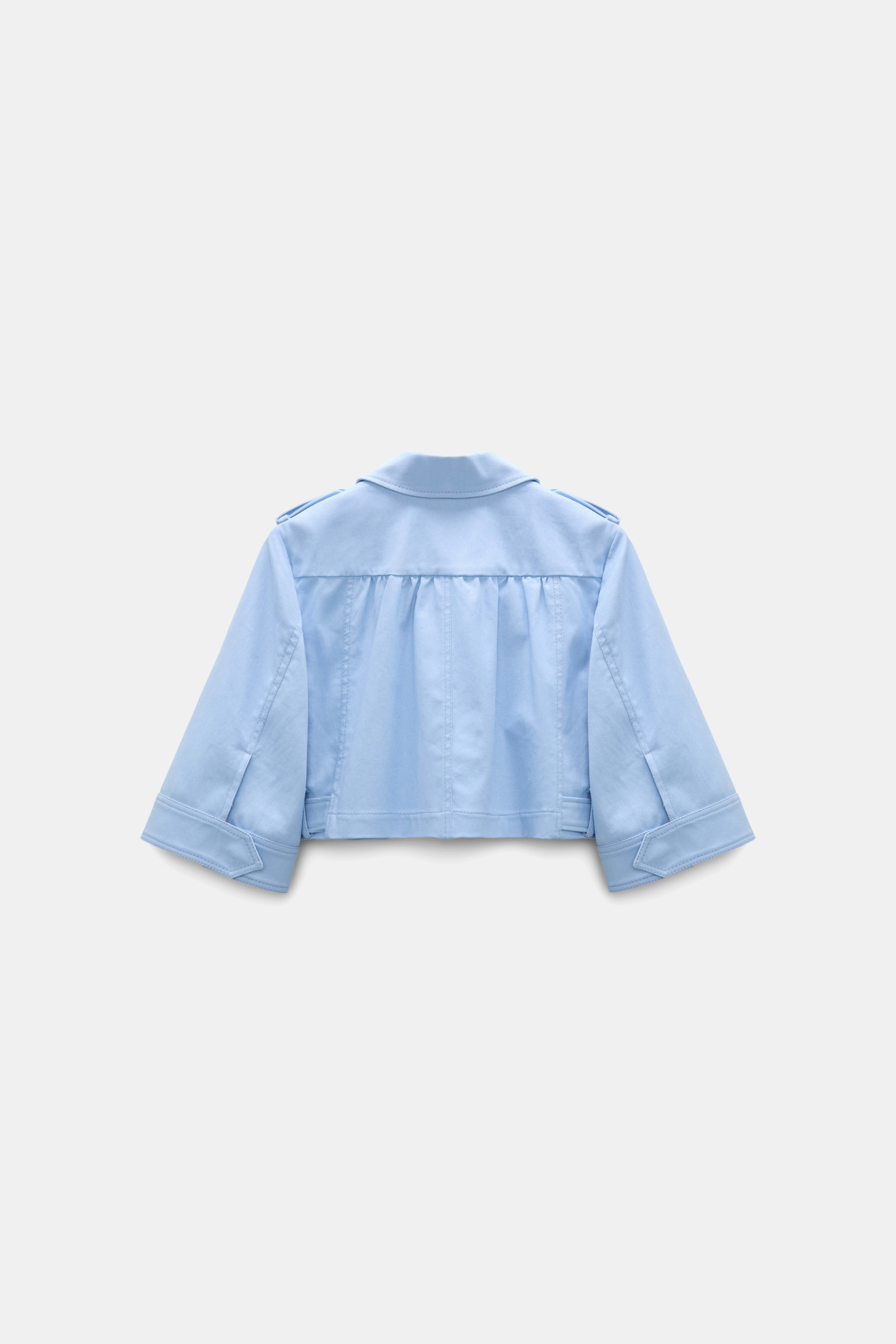 Dorothee Schumacher Cropped Jacke aus Baumwolle mineral blue