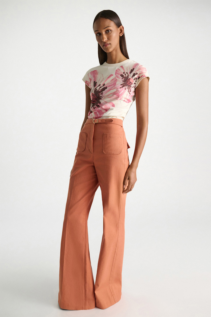 Dorothee Schumacher Flared Pants aus Baumwolle ginger