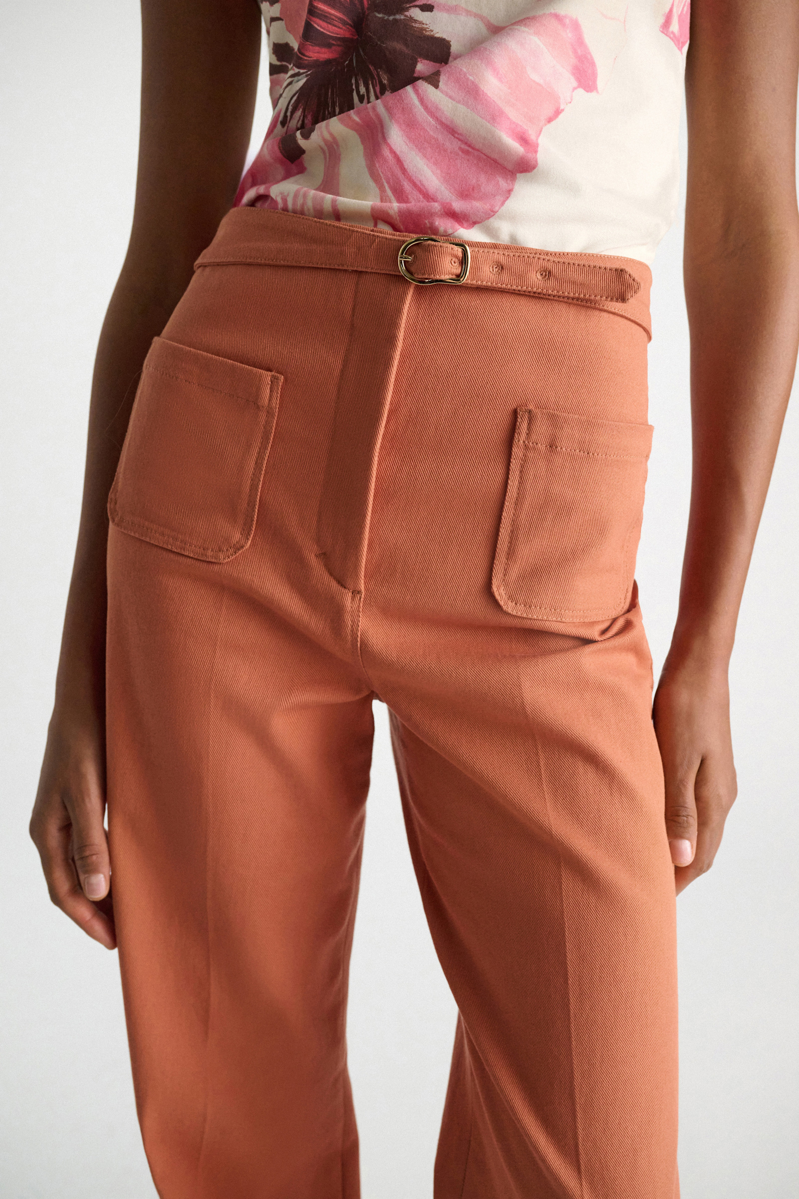 Dorothee Schumacher Flared Pants aus Baumwolle ginger