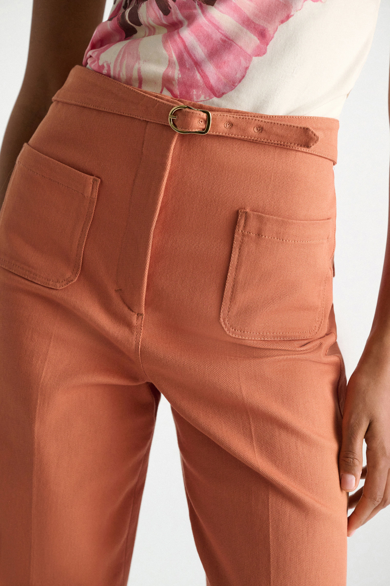 Dorothee Schumacher Flared Pants aus Baumwolle ginger