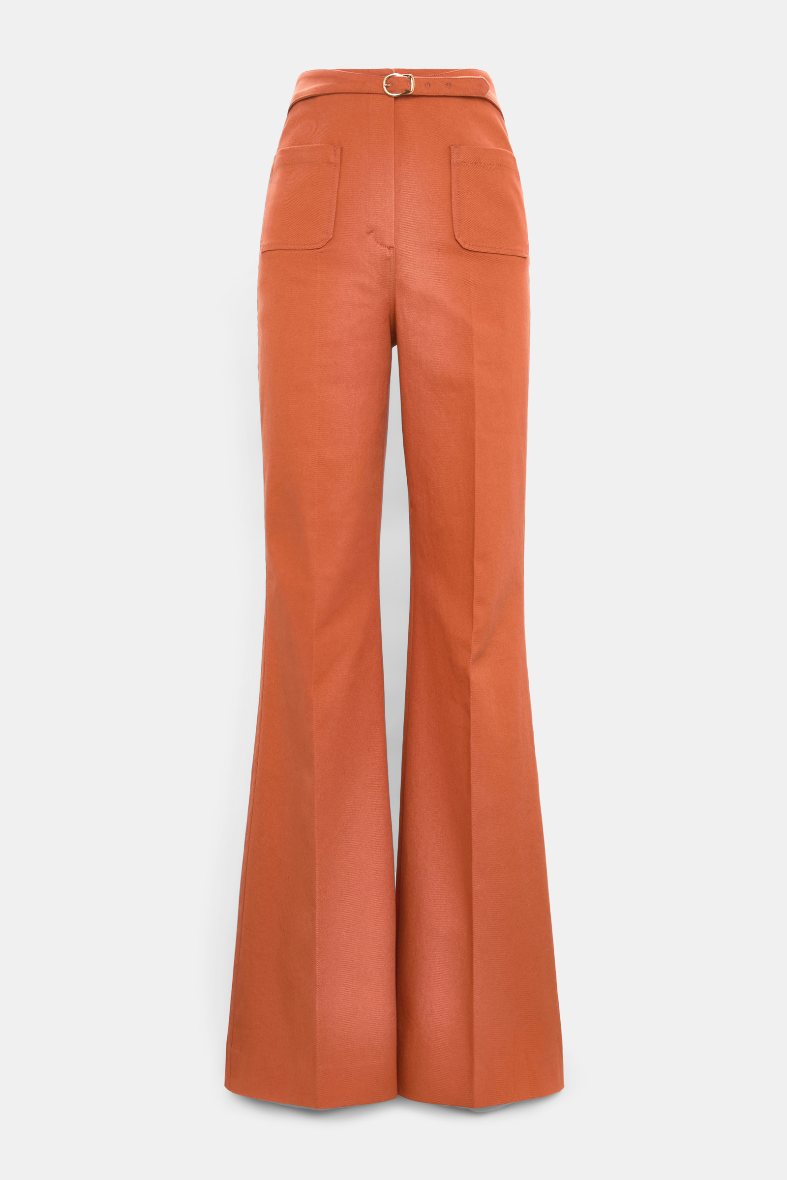Dorothee Schumacher Flared Pants aus Baumwolle ginger