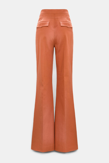 Dorothee Schumacher Flared Pants aus Baumwolle ginger