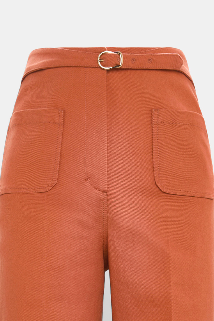 Dorothee Schumacher Flared Pants aus Baumwolle ginger