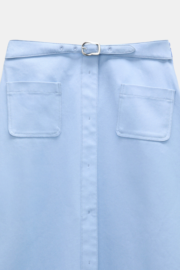 Dorothee Schumacher Rock aus Baumwolle mineral blue