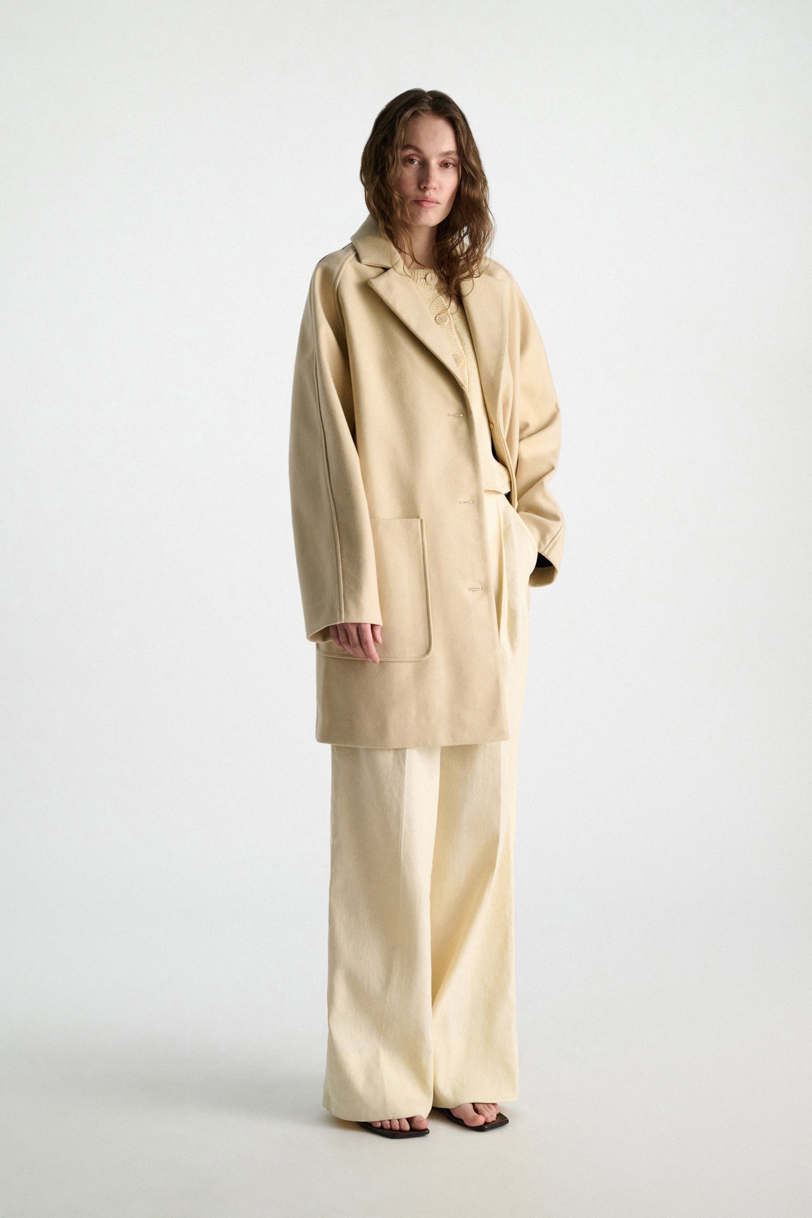 Dorothee Schumacher Double bonded coat banana
