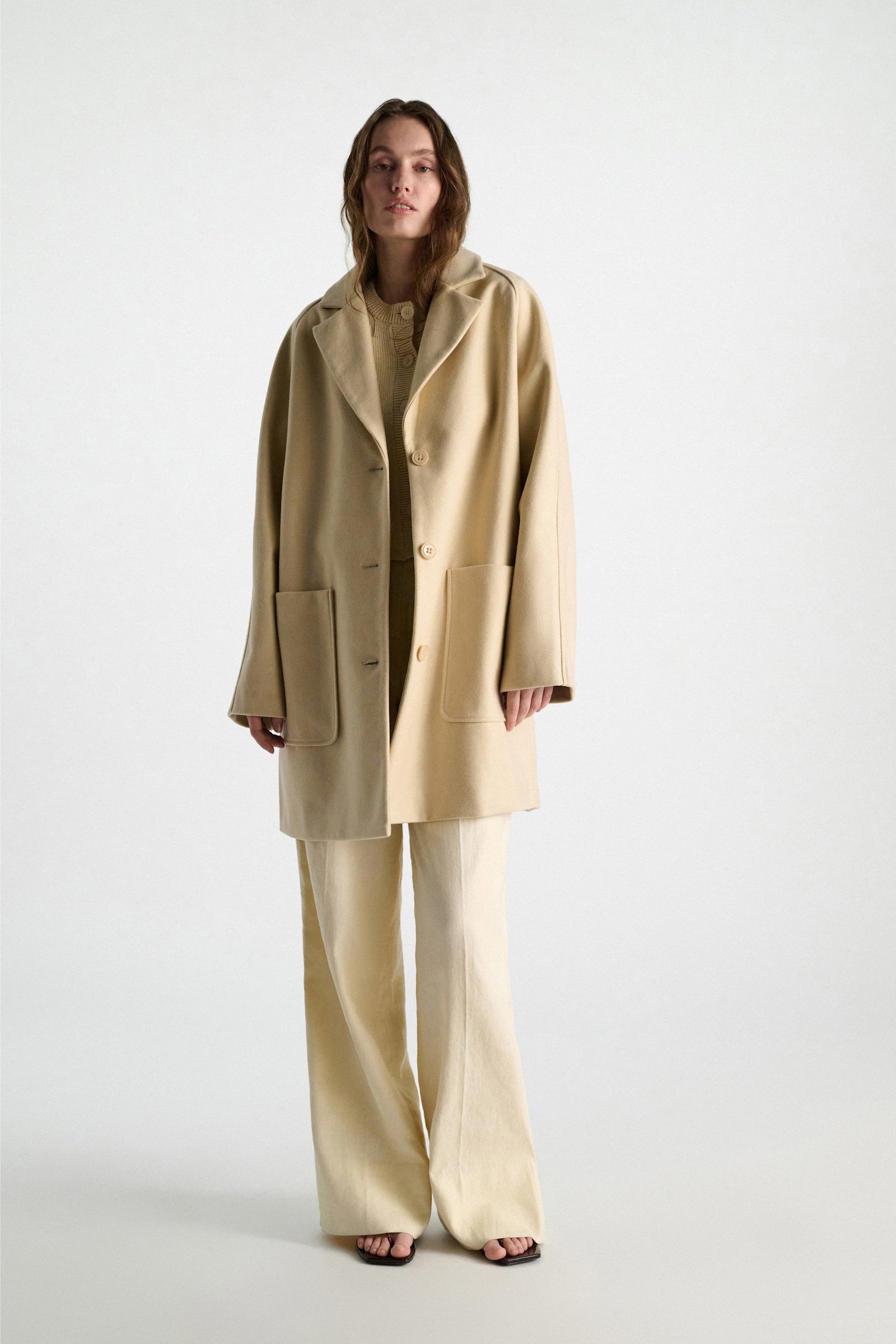 Dorothee Schumacher Double bonded coat banana