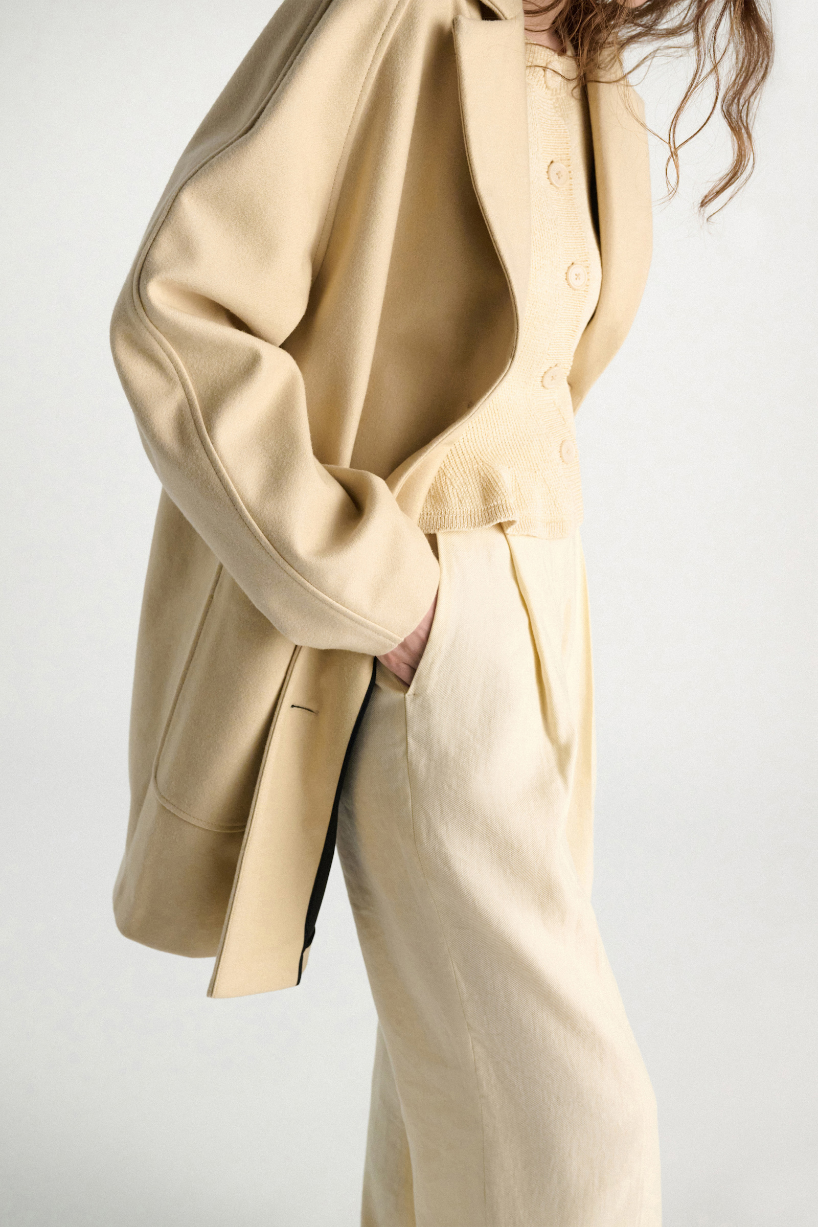 Dorothee Schumacher Double bonded coat banana