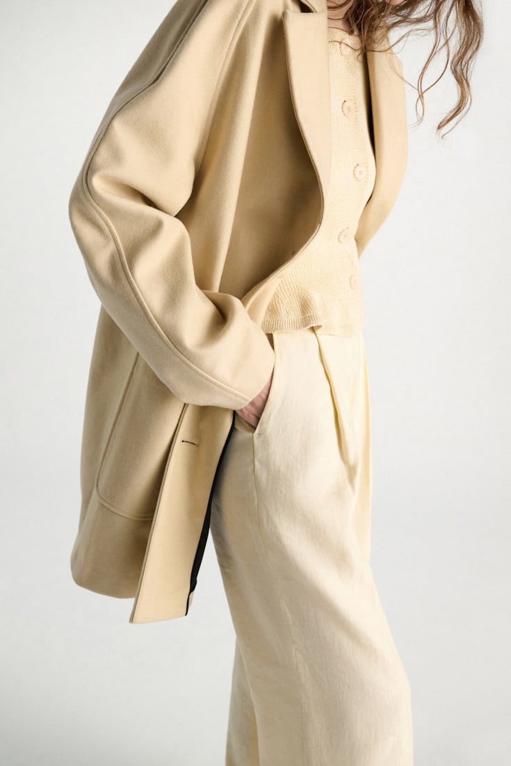 Dorothee Schumacher Double bonded coat banana