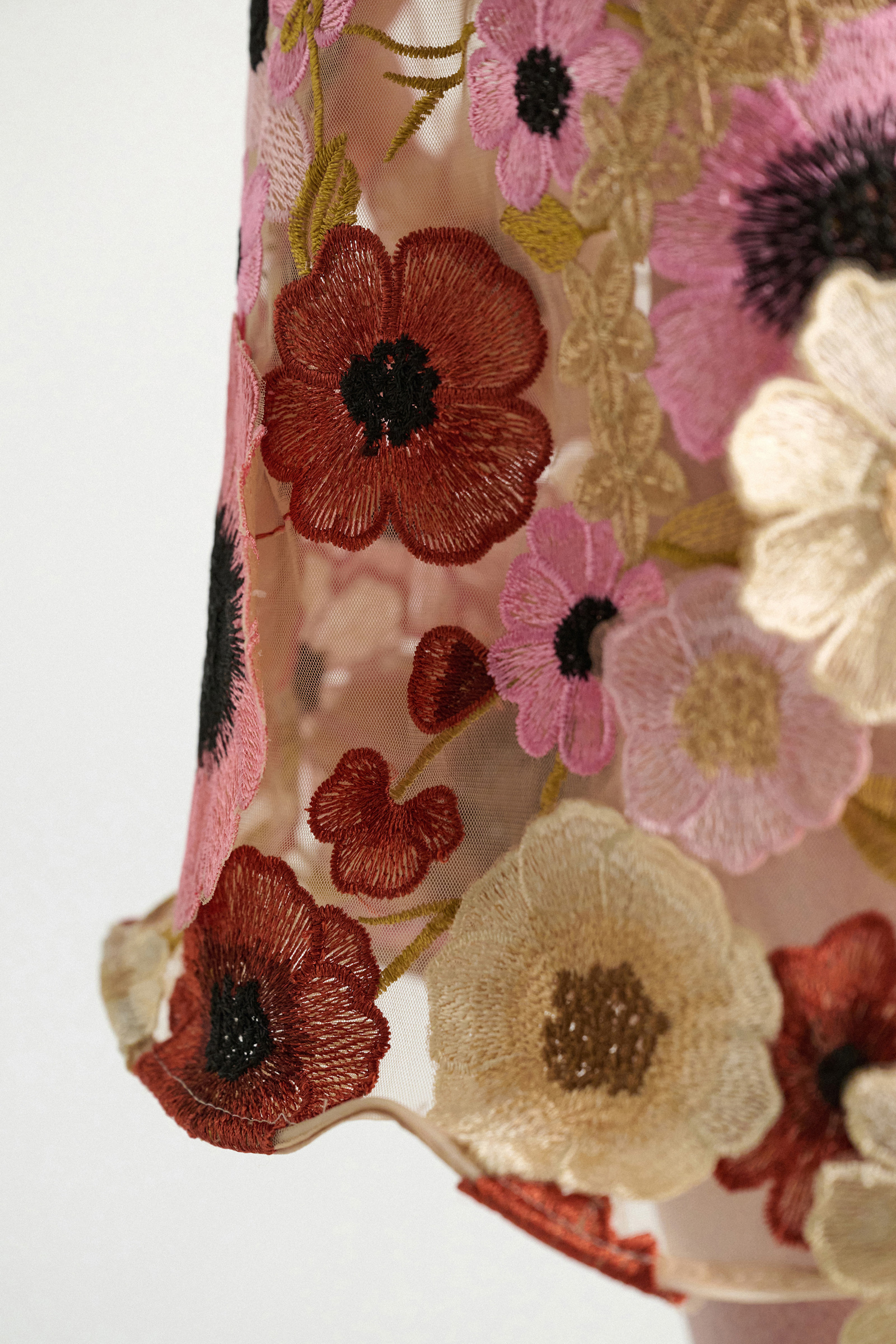 Dorothee Schumacher Midi-Rock mit dreidimensionaler Blumensttickerei Multi Flower