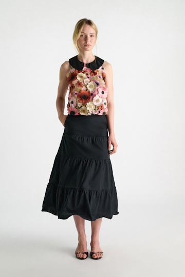 Dorothee Schumacher A-Linien Top mit dreidimensionaler Blumenstickerei Multi Flower