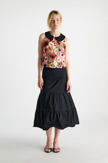 Dorothee Schumacher A-Linien Top mit dreidimensionaler Blumenstickerei Multi Flower