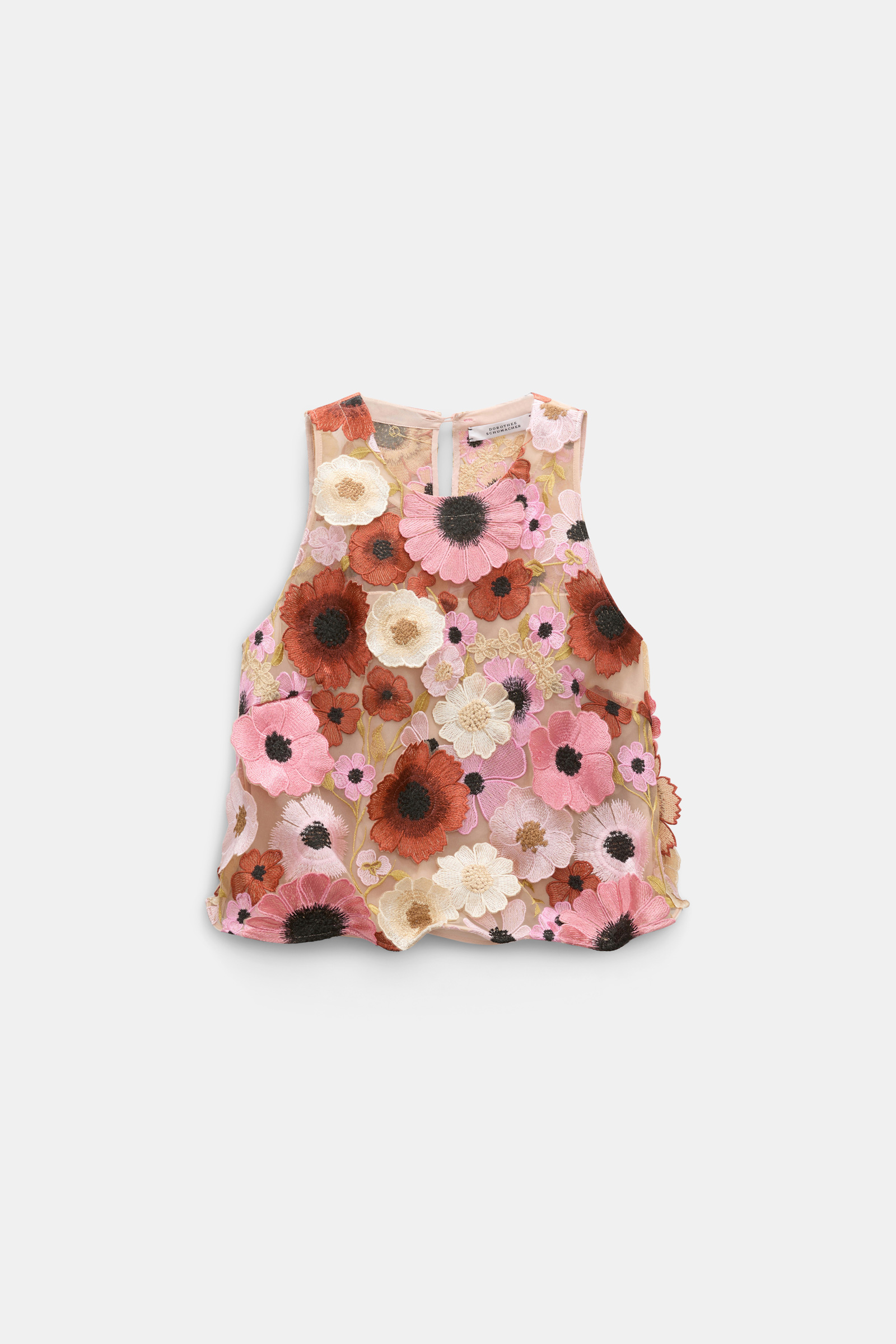 Dorothee Schumacher A-Linien Top mit dreidimensionaler Blumenstickerei Multi Flower