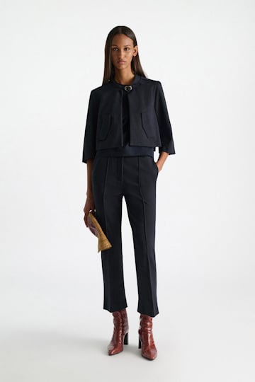 Dorothee Schumacher Jacke aus Punto Milano dark navy