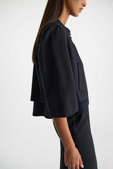 Dorothee Schumacher Jacke aus Punto Milano dark navy