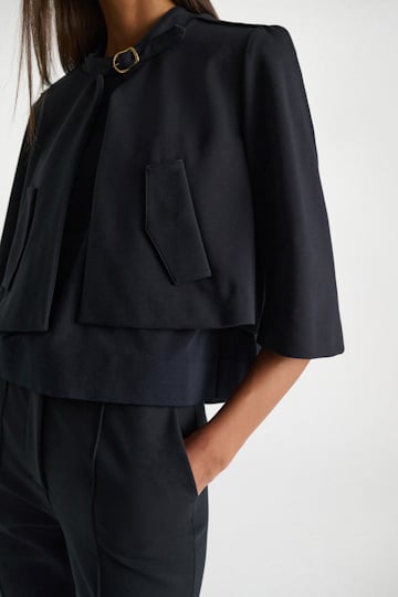 Dorothee Schumacher Jacke aus Punto Milano dark navy