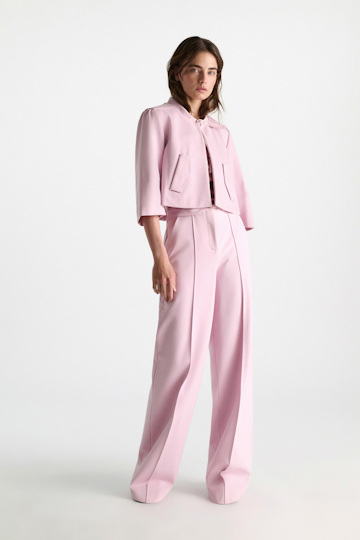 Dorothee Schumacher Wide Leg Pants aus Punto Milano candy