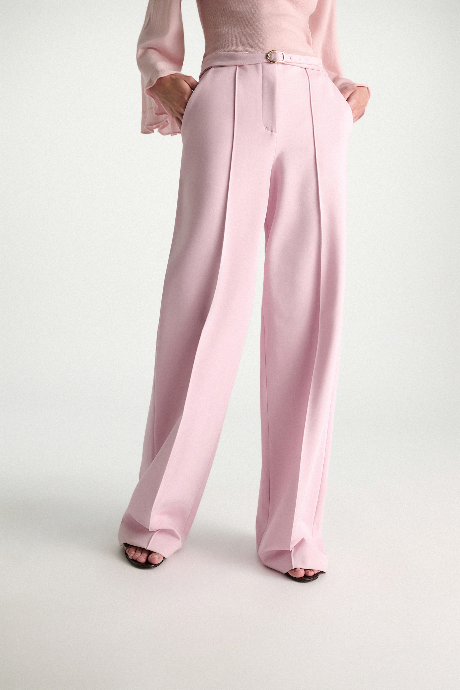 Dorothee Schumacher Wide Leg Pants aus Punto Milano candy