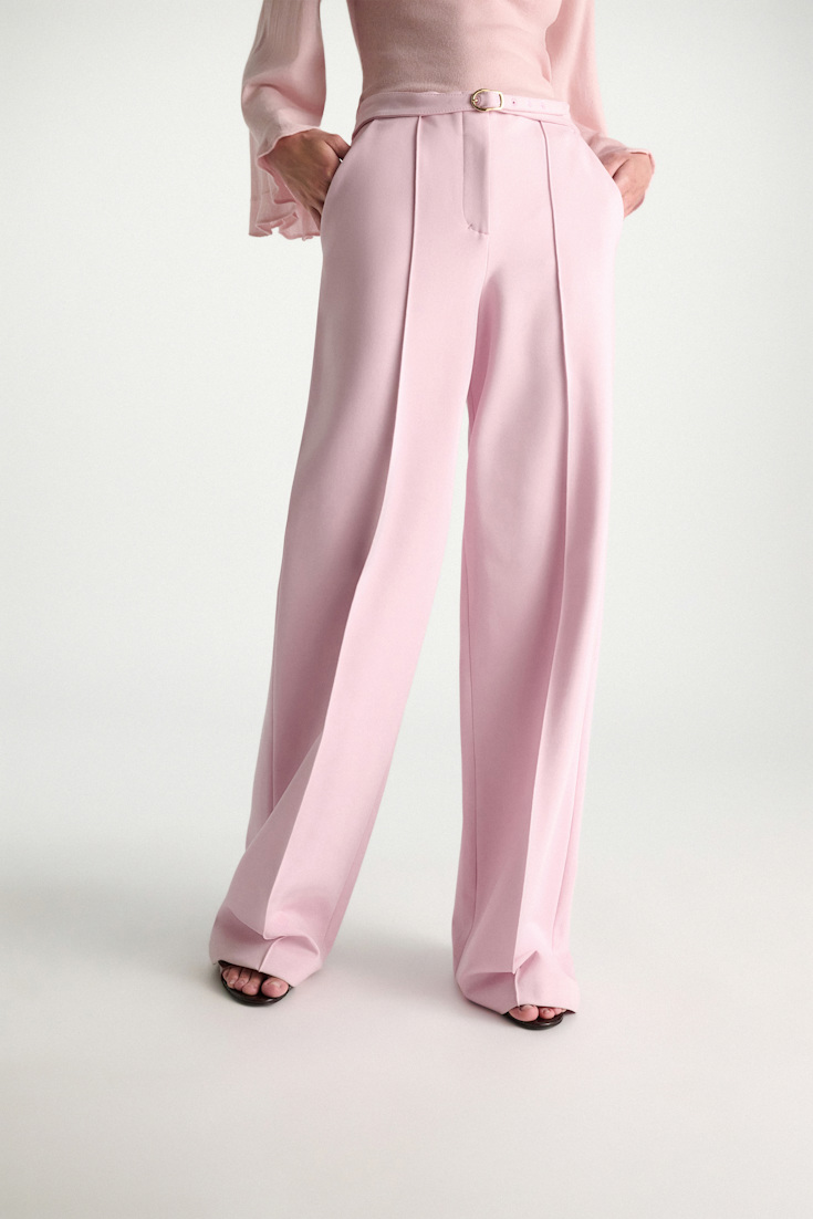 Dorothee Schumacher Wide Leg Pants aus Punto Milano candy