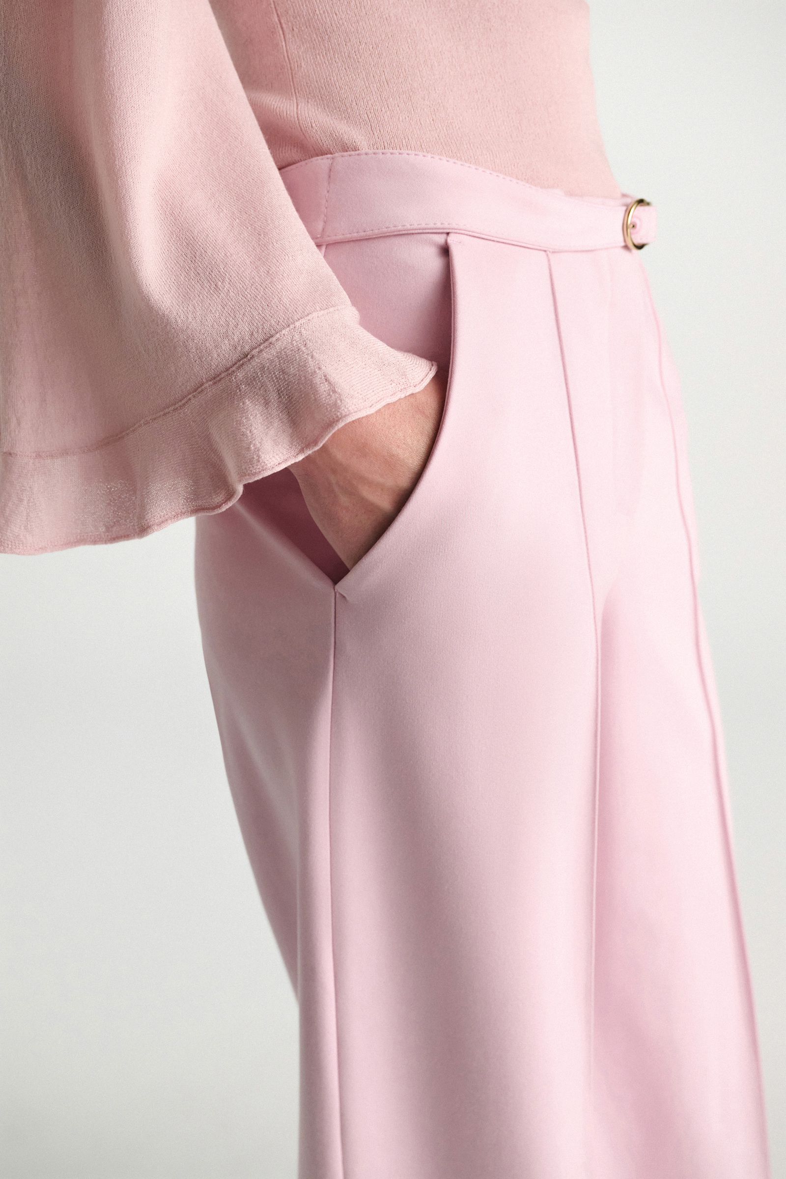 Dorothee Schumacher Wide Leg Pants aus Punto Milano candy